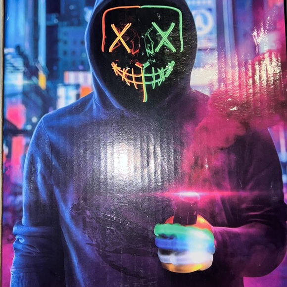 New Halloween Scary Mask with Led Cloves kit - Picture 2 of 4